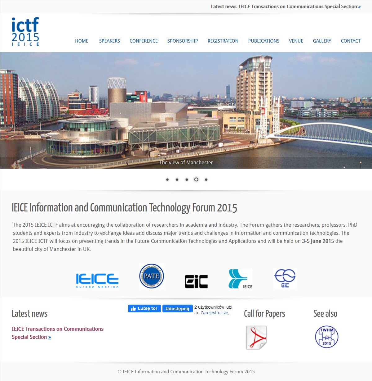 Screenshot of the archive version of the page.