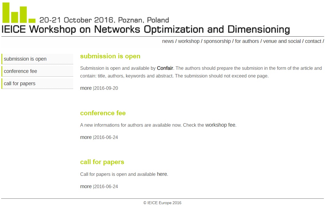 Screenshot of the archive version of the page.